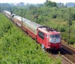 103 140 mit IC 739  Kieler Frde  (Frankfurt–Kln–Kiel) am 22.07.1994 zwischen Lemfrde und Lembruch