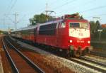 103 102 mit IC 12090 (Ersatzzug fr ICE 90  Prinz Eugen , Wien–Hamburg) am 20.06.1998 in Stelle