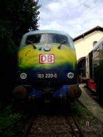 103 220-0 steht am 29.07.11 in Neustadt an der Weinstraße 