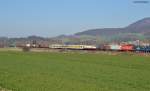 103 222 mit ST 92278 Hannover Hbf - Nürnberg Dutzendteich, am 13.03.2014 zwischen Godenau und Alfeld/Leine.