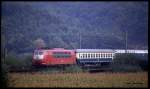 103117 mit IC 1584 Richtung Norden am 10.9.1989 um 12.33 Uhr bei Freden.