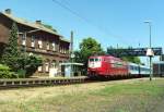 103 163 mit IR 2571 (Hamburg-Altona–Frankfurt [Main] Hbf) am 29.06.1995 in Barnten