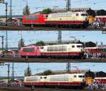 DB Museum Parade 50 Jahre 103 mit E03 001+103 233-3+103 235-8+103 101-2+103 226-7+103 113-7 am 14.06.15 Dies ist mein 4000. Bild auf Bahnbilder.de Dank an alle Kommentare und Freunde hier auf dieser Webseite