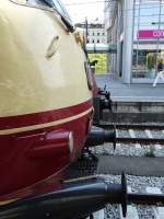 Puffer an Puffer 103 245-7 und Railjet Steuerwagen am 08.08.5 in München Hbf 