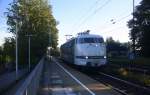 103 222-6 von RailAdventure kommt als Lokzug die Kohlscheider-Rampe hoch aus Richtung Neuss und fährt in Richtung Aachen-West und fährt durch Kohlscheid in Richtung