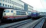  103 183 + E18 047  Ulm Hbf  13.04.85