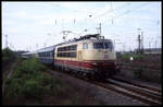 103151 erreicht hier am 25.4.1999 mit dem Nachtzug Prag - Amsterdam um 10.08 Uhr den HBF Duisburg.