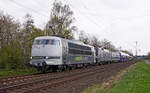 Lokomotive 103 222-6 am 20.04.2021 mit DESIRO HC  Israel  Mittelwagen in Kaarst.