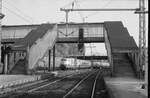 103 174 durchfährt mit IC  Herkules  Kassel - München am 17.5.1985 den alten Bahnhof Kassel-Wilhelmshöhe.