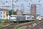Nach etwa einer halben Stunde kam 103 222 mit den LUXON Domecar wieder zurück aus dem Betriebsbahnhof und fuhr weiter in Richtung Köln Deutz.

Köln 09.07.2022