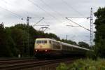 103 184-8 mit dem Intercity 2410 nach Flensburg in Halstenbek am 29.07.2011