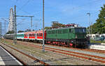 109 013-3 (211 013-8 | E 11 013) steht f�r die R�ckfahrt von der Hanse Sail im Bahnhof Warnem�nde auf Gleis 5 bereit.

🧰 Interessengemeinschaft Traditionslok 58 3047 e. V.
🚝 IGT 89039 Warnem�nde–Zwickau(Sachs)Hbf
🕓 9.8.2025 | 16:46 Uhr