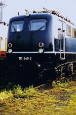 110 248-2 abgestellt in Dortmund.