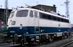 Zur Reparatur abgestellte 110-313 vom Bw K�ln-Deutzerfeld.