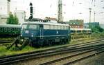 110 348 abgestellt in Münster Hbf, 25.05.2005