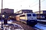110 344, 110 205, Duisburg Hauptbahnhof, 24.12.1986.