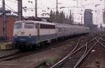110 326-6 mit Silberlingen Kln Hbf 19-08-1992.
