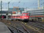 110 489 in Hannover HBF mit einem RE nach Norddeich.