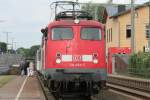 Die 110 494-2 auf dem RE4 Verstrker in Lindern am 06.2009