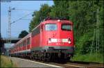 110 415 mit dem RE11594 am Km 26.0 23.6.2009