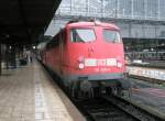 Hier 110 434-8 mit RB60 von Heidelberg Hbf.