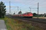110 507-1 war mit einer Verstrker-RB nach Hannover unterwegs (06.08.10 Dedensen-Gmmer)