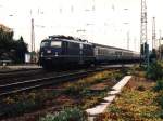 110 320-9 mit N 8141 Kaldenkirchen-Kln Deutz auf Bahnhof Grevenbroich am 25-10-1994.