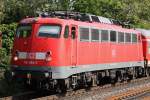 Lokportrait der 110 494,welche am 18.5.11 mit einer RB durch Dsseldorf-Angermund fuhr.