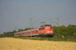 Die 110 429-8 fuhr am 05.07.2011 durch Erkelenz.