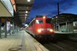110 415 mit der RB 35 nach Wesel am Dsseldorfer Flughafen am 02.01.12