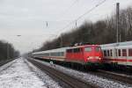 110 406-6 mit dem IC 1936 (Emden Hbf - Kln Hbf) in Dsseldorf-Garath am 08.02.13