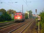 Am morgen des 11.10.06 durchfhrt 110 160 aus Ri Worms kommend Ludwigshafen Oggersheim.