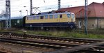 E10 1239 am 16.04.2016 in Senftenberg auf dem Weg nach Dresden zum Damfploktreffen.