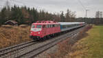 GfF 110 459-5 mit einem Sonderzug bei Amersberg, am 29.