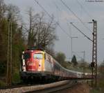 110 329-0 mit dem Lr 40878 (Basel Bad Bf-Freiburg(Breisgau) Hbf) bei Istein 18.4.10