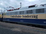 Centralbahn Schriftzug an 110 838-7 am 04.03.17 in Mainz Hbf