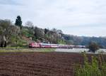 110 491 mit BTE Sonderzug bei Reichenbach an der Fils am 1.4.2017.