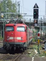 Eine noch sehr schn erhaltene 110er mit Bgelfalte in Esslingen (Neckar) am 27.04.2007