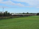 Heidelsheim 16/09/17 : E 110 383 mit dem Rheingold Nostalgiezug nach Göppingen.