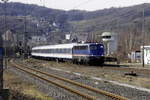 110 469 mit RB48-Ersatzzug Köln - Wuppertal-Oberbarmen bei Wuppertal-Steinbeck, 15.3.18.