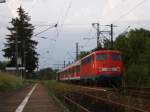 110 426-4 am 26.05.07 mit einer RegionalBahn von Aalen nach Donauwrth, beim Aufenthalt in Goldshfe.