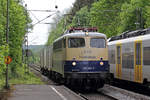 Centralbahn 110 383-7 mit 2 Schutzwagen in Rolandseck Bf.