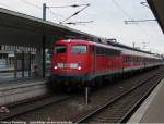 110 449 hat soeben mit ihrem RE aus Hannover Wolfsburg erreicht.