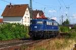 110 428 im Besitz von Train Rental International am 22.08.2018 westlich von Gross-Gerau