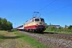 AKE E10 1309 mit zwei TRI n-Wagen in Waghäusel (Baden Württemberg) am 31.05.20