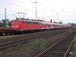 110 142-7 mit der RB 48 nach Wuppertal in Solingen Hbf am 08.08.2007