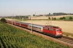 110 322 mit RE 4004 vor Langenbach (15.07.2007)