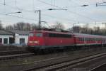 110 441 als Regionalbahnlinie RB 30 nach Marburg/Lahn.Der Nrdliche Teil der RB 30 wird zum Fahrplanwechsel 12/2010 von der Hessischen Landesbahn mit Flirttriebwagen bernommen.(21.01.2009)