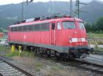 Bgelfalte 110 292 ebenfalls am 22.07.2009 im Bahnhof Garmisch-Partenkirchen