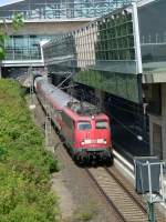 Am 31.Mai 2009 fuhr die 110-470 mit einem Sonderzug von Aachen nach Hannover-Messe-Laatzen zu einer Feierlichkeit von Media-Markt.